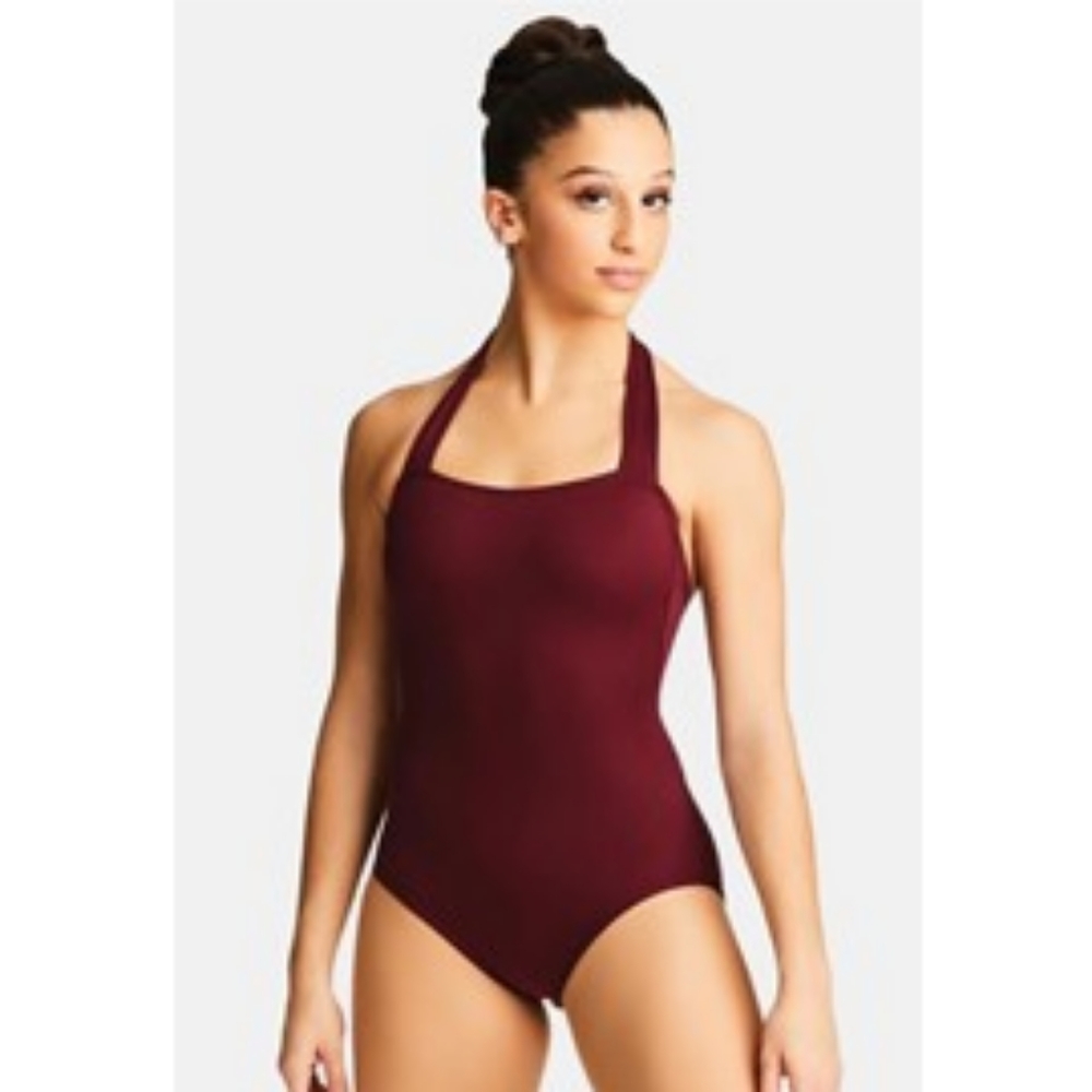 Maroon Capezio leotard